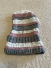 Sturmhaube grau/weiß/rosa Gr. 52/54 (1200)