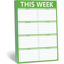 Wochenplaner Magnet Notizblock To-Do Listen Grün Büro Schule 90 Blatt