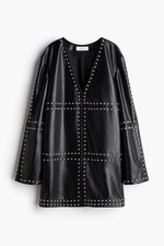 H&M Edition , Lederkleid