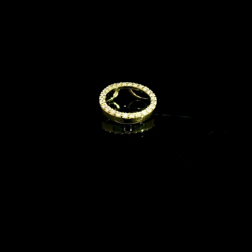 Diamant anhänger kreis 18k - "kreis",