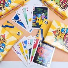 Pokemon Playing Cards - Anime Manga Poker Game - Pikachu Cartoon