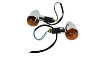Chrom Blinker Paar (2 stück) Dax Monkey Lifan Skyteam Honda u.a 12 Volt ohne Enr