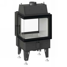 Neuheit Kamineinsatz Tunnelkamin mit zusätzlicher Eckverglasung erfüllt BImSchV2