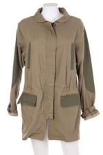 ZARA WOMAN Military Style Jacket Oversize M light brown olive green