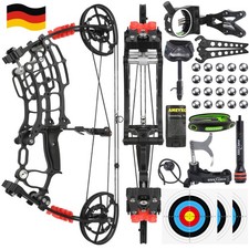 Compound Bogen 30-60lbs Dual-Use Stahlkugel Bogenschießen Pfeil Jagd Beidhändig