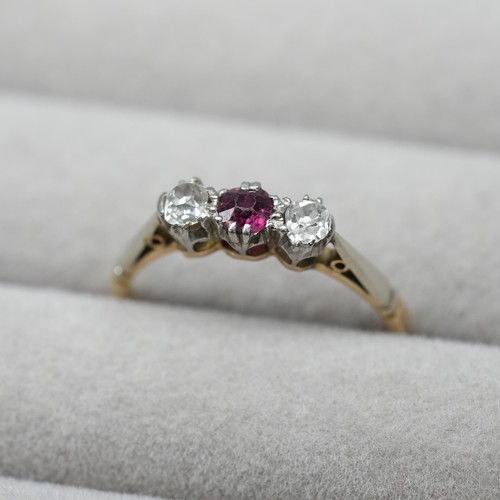 Vintage rubin diamant - &,