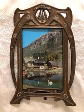 Jugendstil Bilderrahmen Aufstellrahmen Bildgröße Postkarte max. 9,5x15cm Vintage