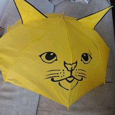 Kinderregenschirm Gelb Katze