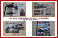 Fiat Doblo 1.6 16V MJT Emotion 105PS Literaturpaket - 3 komplette Zeitschriften