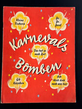 Noten - Karnevals Bomben - Karnevalsschlager - Keyboard Klavier - sehr alt