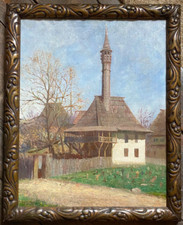 ::ÖLGEMÄLDE  KIRCHE MIT