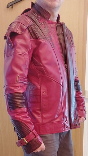 Lederjacke rot neuwertig - lederjacke,