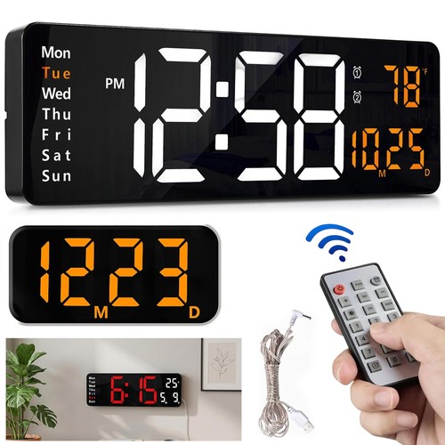 Digital wanduhr mit - wanduhr,