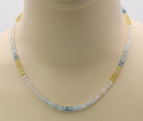 Beryll kette facettierte - ,