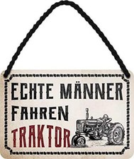 Blechschilder Lustiger Traktor