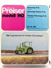 Preiser Modell 600  HO Hanomag R 45  Modelleisenbahn  HO 1:87  Traktor