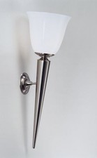 Wandfackel Flur Messing Glas