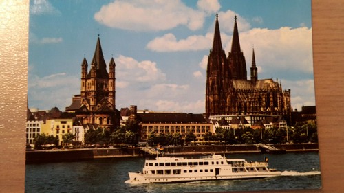 Postkarte köln rhein - köln, am