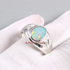 Natürlich Feuer Opal & Cz Mit