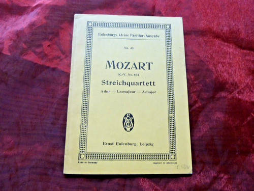 Mozart streichquartett dur - a,