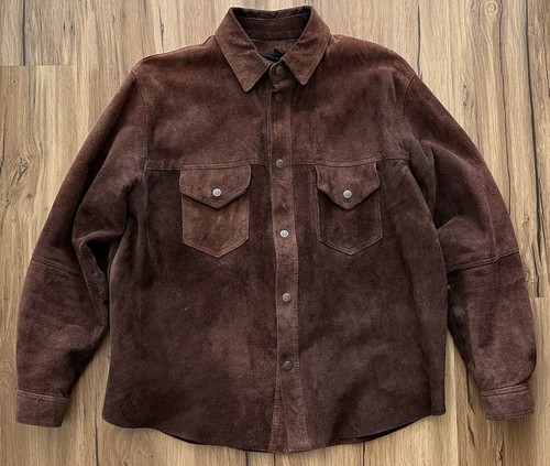Lederhemd wildleder overshirt - lederhemd,