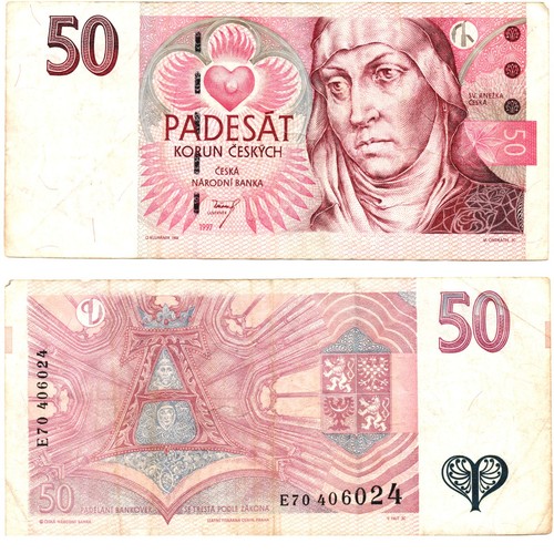 Banknote tschechische republik - tschechische,