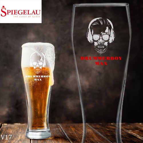 Weizenbierglas mit gravur - weizenbierglas,
