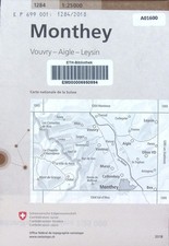Monthey. Vouvry - Aigle - Leysin. Bundesamt für Landestopografie: