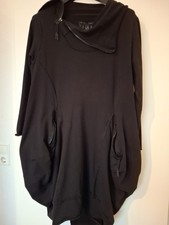 Barbara Speer Sweatkleid Langtunika Kleid Schwarz Gr.4 Lagenlook BALLON 