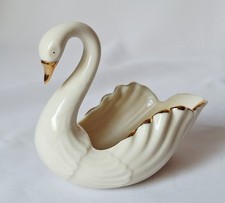 The Lenox Swan, Fine Porcelain, 1997, Schwan mit Goldauflage