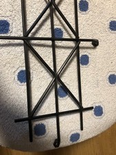 Fenstergitter Gitter schwarz Stahl Handarbeit ca. 25 cm x 47,5 cm