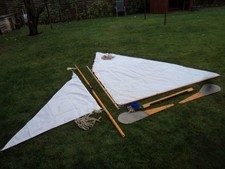 Gute Segelanlage Segel Spitzsegel für Pouch RZ 85 Klepper Faltboot Kajak