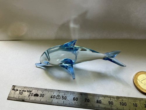 Glasfigur delphin hellblau - delphin,,