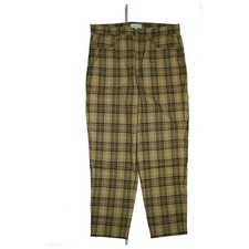 MAC Kelly Damen Stoff Hose stretch Karo high Waist dünn 44 L30 XXL Braun kariert