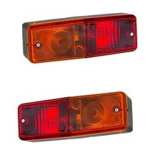 2x Rückleuchten Schlepper Traktor Anhänger LKW Pritsche 12/24V 195x65 EU E20