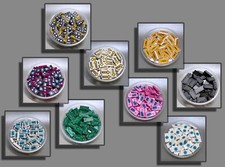 LEGO® 10 x Fliese 3069 Kachel druck bedruckt aufdruck - 1x2 Tile