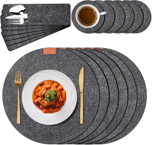 Tischset aus filz - set,, 6