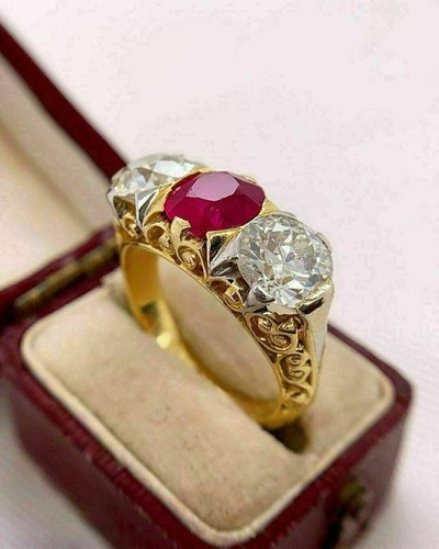 Karat rubin rundschliff - 3,
