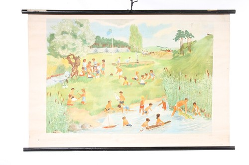 Alte lehrtafel schulwandkarte - alte,
