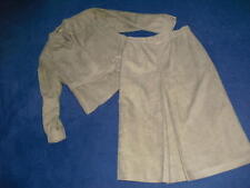 2 tlg. Kombination KOSTÜM Jacke Blazer Rock gef. sand Waschbar. Gr. 38 M sehrg