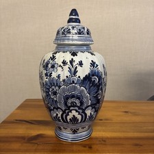 Delft Blauw Deckelvase ca. 32