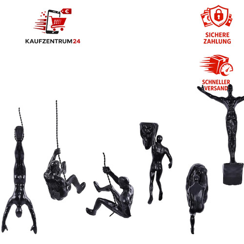 Kletterer wanddeko skulptur - kletterer,