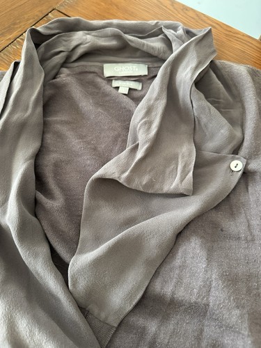 Flieder strickjacke mit seide - flieder,