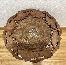 Handgeschnitzter beistelltisch - handgeschnitzter,