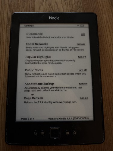 Kindle generation d01100 - kindle,