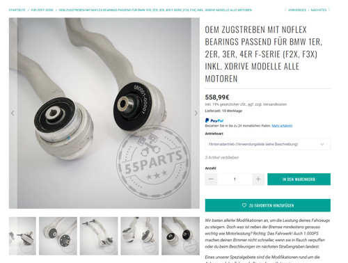 Oem zugstreben mit noflex - mit,