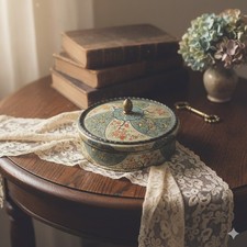 ? Vintage Blechdose Made in Holland – Bonbonniere mit Blumen Ornamente Deko