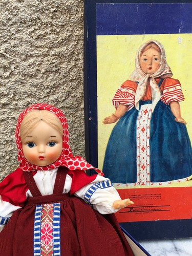 Alte russische puppe antike - alte,