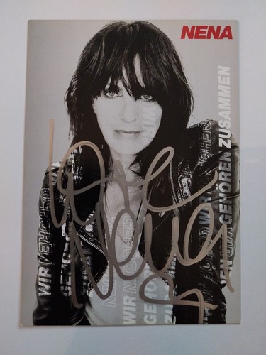 Nena autogramm signiert - nena,