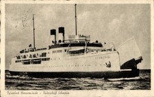 Ak Fahrschiff Schwerin -